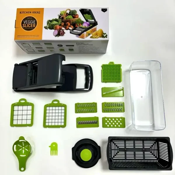 Efficient Plastic Vegetable Chopper - Durable, Easy-to-Use Kitchen Gadget for Precise Food Prep Perfect for Home & Professional Use